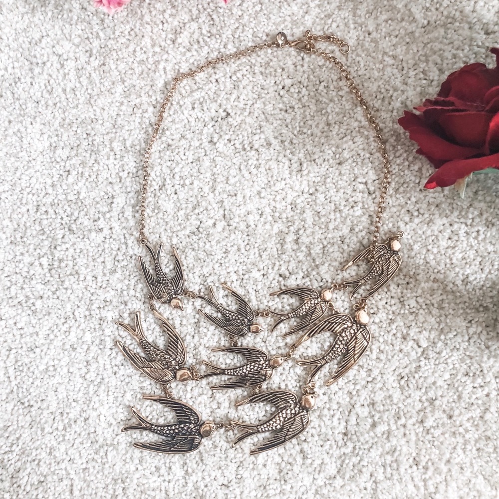 Golden Sparrow Statement Necklace